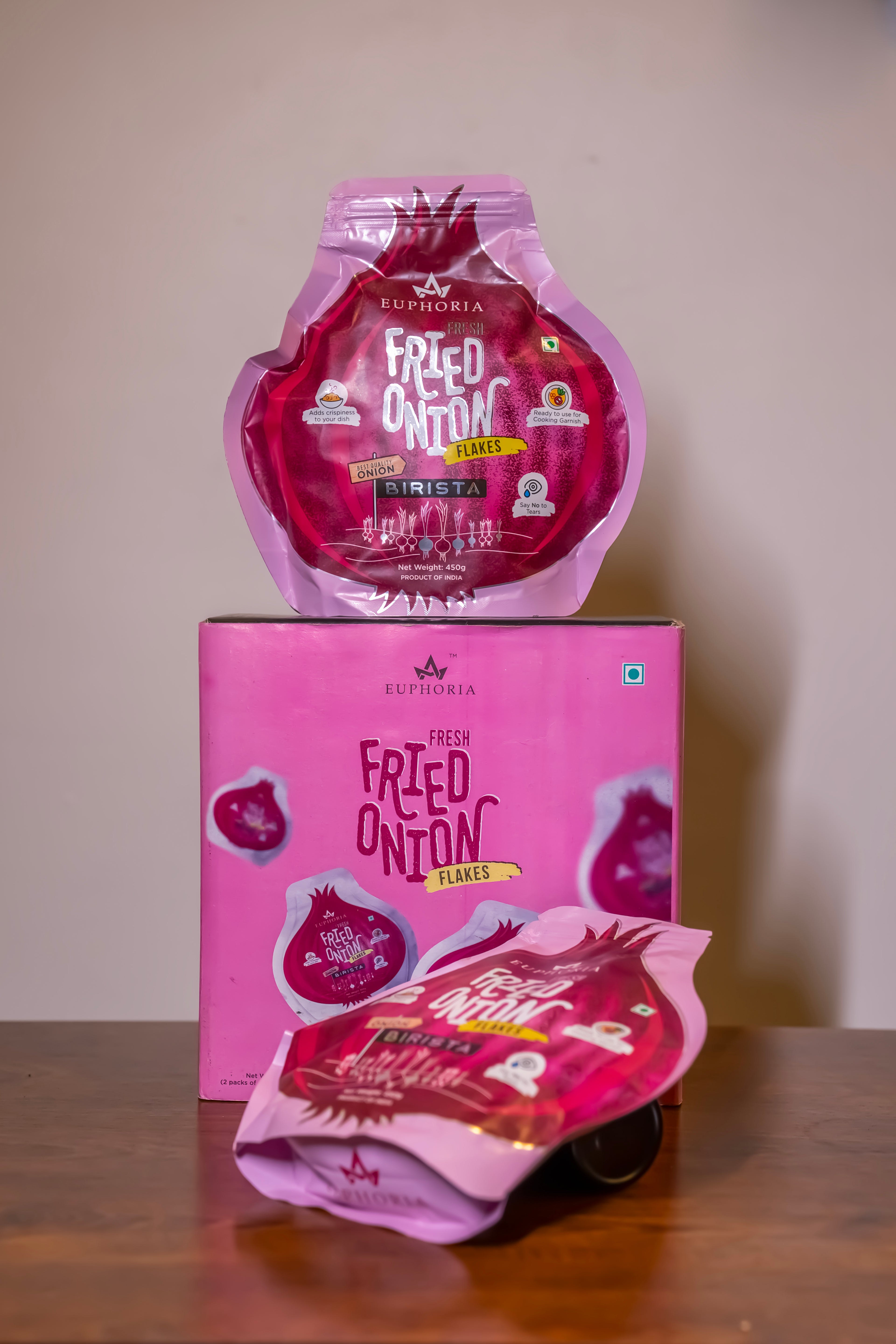 Fried Onion Flakes | Pack of 2 | 900g Total