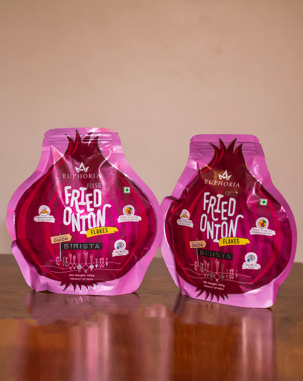 Fried Onion Flakes | Pack of 2 | 900g Total